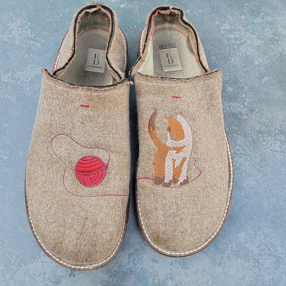 Ellen DeGeneres Womens‎ Brown Slip On Mules